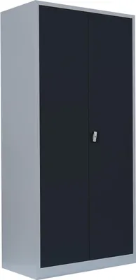 Produktbild von Stahl-Aktenschrank Metallschrank abschließbar Büroschrank 195 x 92,5 x 60cm grau/Anthrazit 530368