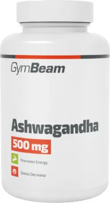 Obrázek produktu pro GymBeam Ashwagandha 500 mg (90 kapsl) - S funknm rostlinnm extraktem, znmm tak jako indick enen nebo zimn tee
