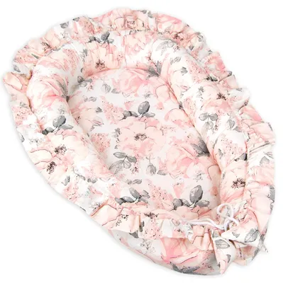 Obrázok produktu pre Detská prikrývka "Baby Nest" s volánmi, 100% bavlna, 55 x 90 cm