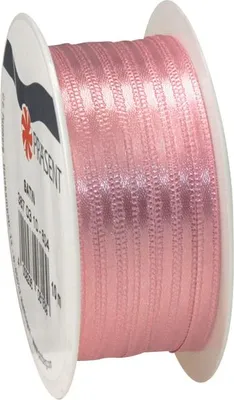 Obrázek produktu pro Saténová stuha, 3 mm, role 10 m, růžová
