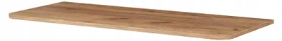 Image de Rodan Plateau sous vasque 100cm - Arrondi - Chêne Mat - pour vasque à poser - LINEA