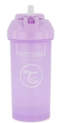 Obrázok produktu pre Twistshake Hrnček so slamkou Detský hrnček 360 ml od 6 mesiacov Fialová