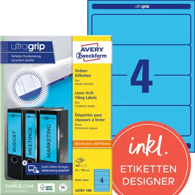 Image de Avery L4767 bleu