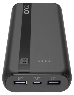 Obrázok produktu pre Cellularline 8018080481963, 20000 mAh, Lithium-ion (Li-ion), Čierna