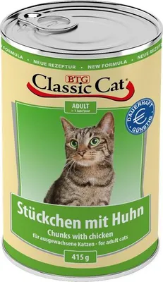 Produktbild von Classic Cat - Dose Stückchen 12x415g | Huhn