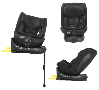Productafbeelding van Novi Donna Go V2 autostoel – 0–150 cm – 360° draaibaar – ISOFIX + steunvoet – 5-puntsgordel – verstelbare hoofdsteun – zwart