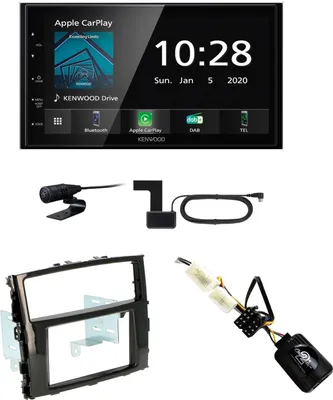 Produktbild von Kenwood DMX-5020DABS CarPlay USB MP3 Einbauset für Mitsubishi Pajero ab 2015