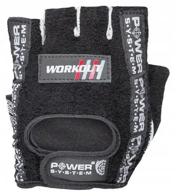Image de POWER SYSTEM WORKOUT Gants de Fitness Cuir Noir XXL