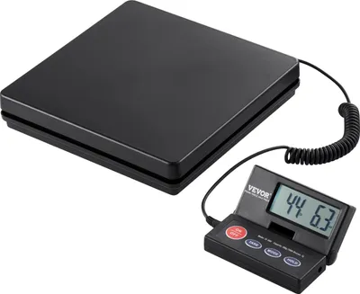 Produktbild von VEVOR Plattformwaage 10g-50kg Paketwaage 2g Genauigkeit Digitalwaage kg/lbs/lbs:oz/g Zählwaage 250x250x43mm ABS-Gehäuse Tara-/Hold-Funktionen AC/DC-Netzteil Industriewaage Briefwaage Waage