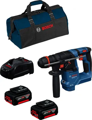 Produktbild von Bohrhammer BOSCH GBH 18V-18 X (2 x 5,0 Ah + GAL1880CV + Tasche)