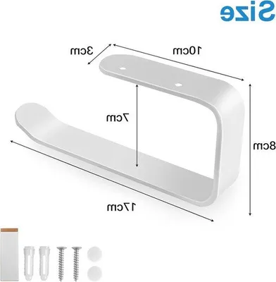 Produktbild von Edelstahl-Zollplatte-Halter Selbstklebend Wandmontage mit Brett 18 cm für Badezimmer und Küchen Einrichtung