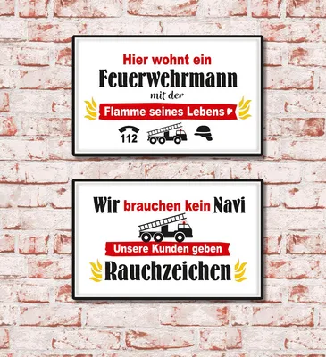 Produktbild von Gilde Schild, rechteckig, "Feuerwehr", Spruch, Metall, weiß, B. 30 cm, H. 19 cm 67967 4063387679678 2 Stück (2-fach sortiert)