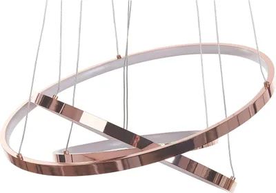 Produktbild von BELIANI Hängelampe LED Roségold Metall dia. 30 - 50 cm Pendelleuchte für Esszimmer für Schlafzimmer für Wohnzimmer