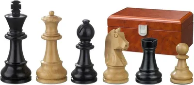 Produktbild von Philos Schachfiguren Ludwig XIV 90mm - Holz Schachspiel Set