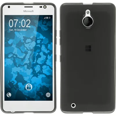 Produktbild von PhoneNatic Case kompatibel mit Microsoft Lumia 850 - schwarz Silikon Hülle transparent Cover