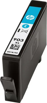Obrázek produktu pro HP 903XL Azurová originální inkoustová kazeta s vysokou výtěžností, Nejvyšší, Azurová, Inkoust na pigmentové bázi, 8,5 ml, 1 kusů, Balení po jednom