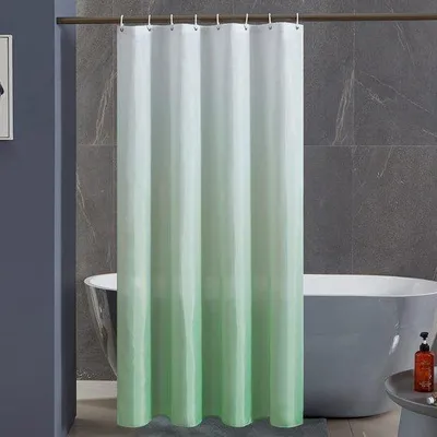 Produktbild von Unyqoos® Polyester Duschvorhang 120×200 cm – wasserabweisend & schimmelresistent, mit 8 Haken, Metallösen mit Edelstahlverstärkung, beschwerter Saum, maschinenwaschbar