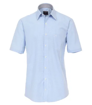 Produktbild von Casa Moda - Comfort Fit - Herren Hemd Freizeit Kurzarm (983078500), Größe:M, Farbe:Blau (102)