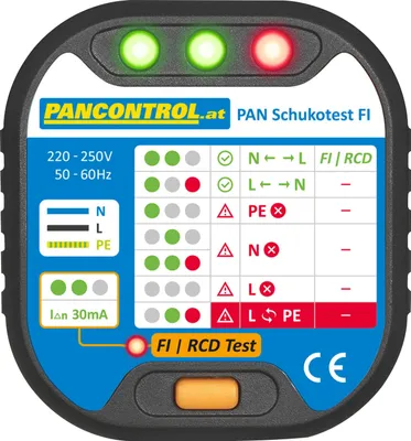 Immagine prodotto di PANCONTROL Tester per prese PAN + tester RCD