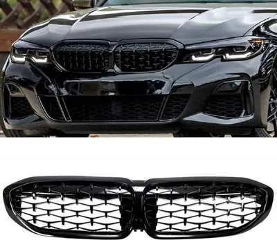 Produktbild von Sport-Performance Wabengrill Kühlergrill Schwarz Glanz passt passend für BMW 3er G20 G21