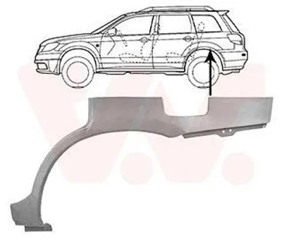 Produktbild von VAN WEZEL Seitenwand Reparaturblech für MITSUBISHI OUTLANDER I (CUW)