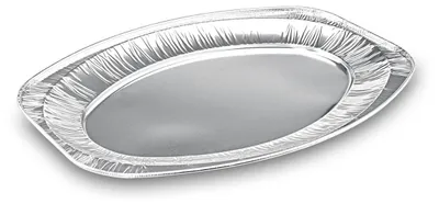 Produktbild von 60x Alu-Catering-Platten Aluminium-Partyplatten Servierplatten 43 x 29 cmm