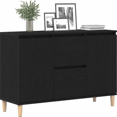 Obrázek produktu pro vidaXL Komoda se zásuvkami, černá, 102 x 35 x 60 cm, dřevotříska