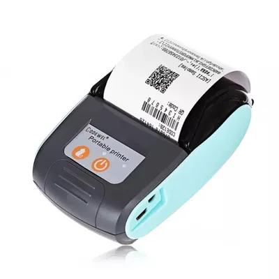 Imagen del producto de Impresora térmica portátil de 58 mm, impresora compacta de mano para pedidos para llevar