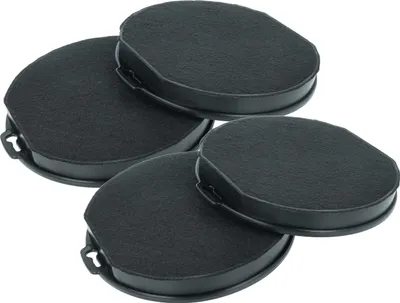 Produktbild von vhbw 4x Aktivkohlefilter kompatibel mit Ikea TJANLIG 20303360, TJANLIG 00303361, RYTMISK 703.893.42, RYTMISK 60 803.889.69 Dunstabzugshaube