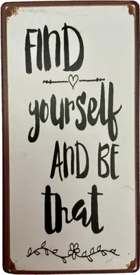 Produktbild von Kühlschrankmagnet im Antik Look - Find yourself and be that