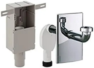 Einbausifon für Waschtisch, Chrom glänzend, 1 Stück