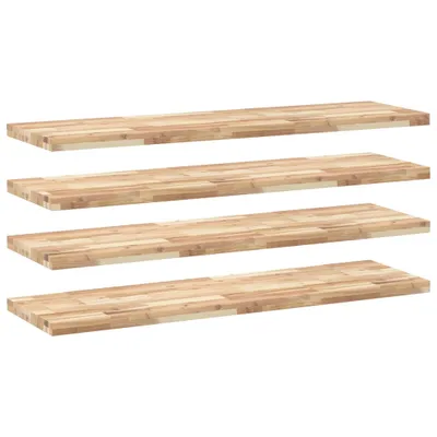 Obrázok produktu pre SYFAX™ Plávajúce police 4 ks 120x40x4 cm, neošetrený akáciový masív
