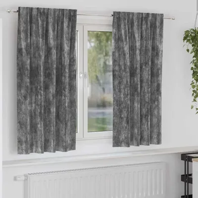 Produktbild von Samtvorhänge 2 stk. Grau 175 x 140 cm Samt