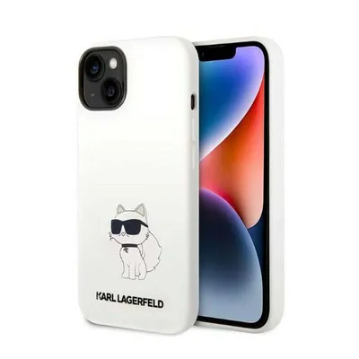 Produktbild von Karl Lagerfeld Silikon NFT Choupette - iPhone 14 Plus Hülle (Weiß)
