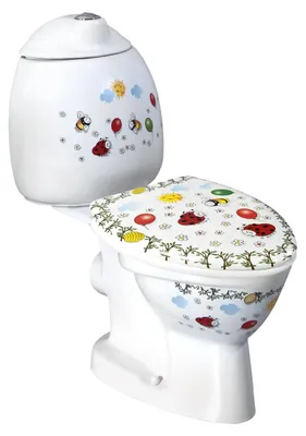 Produktbild von Creavit KID Kinder-Kombi-WC, Abgang waagerecht, mit Farbdruck