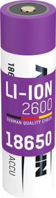 Produktbild von ANSMANN 18650 Li-Ion Akku (3.6V, 2600 mAh) mit Safetyboard, Taschenlampe etc.