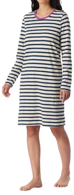 Produktbild von Schiesser Damen Nachthemd langarm, 95cm seasalt