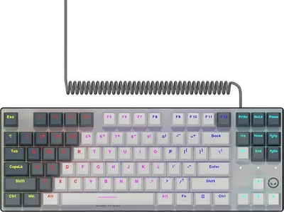 Immagine prodotto di Lorgar Azar 514 TKL, tastiera meccanica da gioco compatta, layout US, bianco