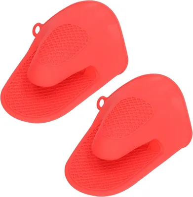 Obrázek produktu pro Omgoods – Rukavice do trouby, odolné vůči vysokým teplotám – silikonové – 2 kusy – protiskluzové – kuchyňské rukavice – pro bezpečné uchopení