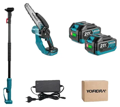 Obrázek produktu pro Řetězová pila, bezkartáčový motor, teleskopická tyč, sada 2 baterií