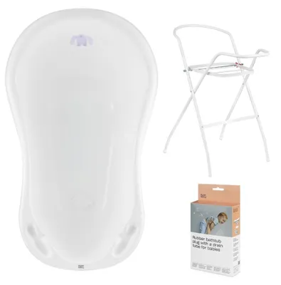 Produktbild von Babywanne, Ständer, Abfluss – Weiß