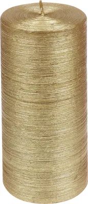 Produktbild von Weihnachtskerzen Stumpenkerze "Glory" Gold 150/68 mm