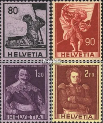 Produktbild von Briefmarken Schweiz 1959 Mi 683-686 (kompl.Ausgabe) gestempelt Historische Darstellungen