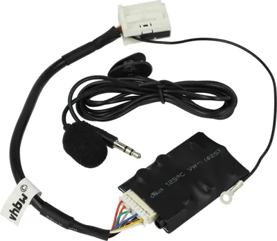 Produktbild von vhbw Bluetooth Adapter kompatibel mit Audi A3 2008-2010 Navi BNS 5.0 (ohne MMI), Delta 7 Autoradio - Inkl. Mikrofon, Klinkenkabel + Clip