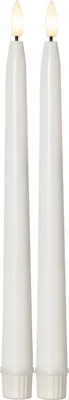 Produktbild von Outdoor Stabkerzen Flamme Slim 2er Set Batterie Timer H 28cm
