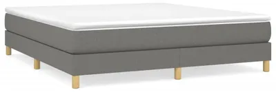 Obrázok produktu pre vidaXL Box spring posteľný rám tmavosivý 160x200 cm látka