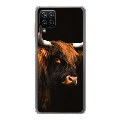 Produktbild von MuchoWow® Handyhülle Schutzhülle Hülle für Samsung Galaxy A12 Schottischer Highlander - Vlies - Kuh Silikon Softcase Handy Hülle - Bild