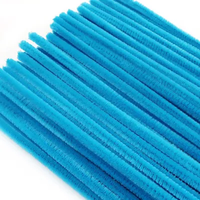 200 Pfeifenreiniger, himmelblau, 30 cm, Basteldraht