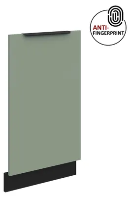Produktbild von Frontblende für vollintegrierten Geschirrspüler 45 cm ARIA Aquamarin ultra matt + Schwarz matt, hochwertige Fronten mit Anti Fingerprint Beschichtung Küchenzeile Küchenblock