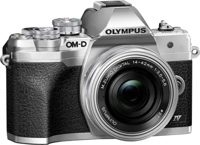 Zdjęcie produktu dla Olympus OM-D E‑M10 Mark IV + ED 14-42mm F3.5-5.6 EZ, 20,3 MP, 5184 x 3888 px, Live MOS, 4K Ultra HD, Ekran dotykowy, Srebrny